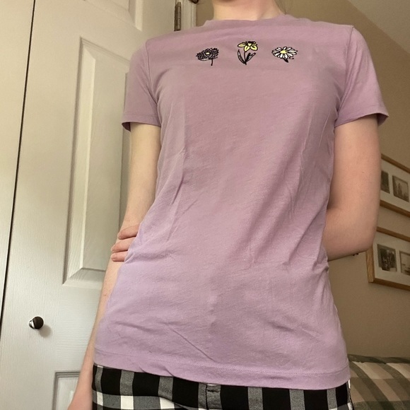 Free State Lilac Tee with Felt Flowers - Picture 6 of 7